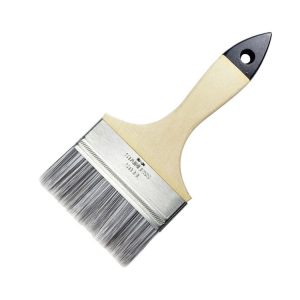 UP Brush 4" Paint Brush Precision Filaments, Steel Ferrule, Wood Handle for Expert Painting