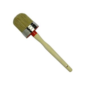 Round Paint Brush Set - Versatile Sizes (30mm, 35mm, 40mm, 45mm, 50mm) - Gray Pure Bristle