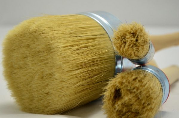 Round Paint Brush Set - Versatile Sizes (30mm, 35mm, 40mm, 45mm, 50mm) - Gray Pure Bristle - Image 4