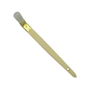 Versatile Sizes Angle Radiator Paint Brush with Mixed Bristle, Yellow-Plated Ferrule, and Long Strip Wooden Handle
