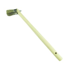 Angle Radiator Paint Brush with 45° Detachable Round Brush Head and Wooden Handle