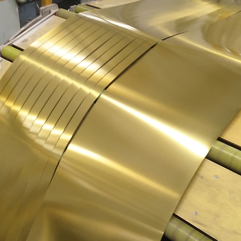 Yellow-coated galvanized iron coil