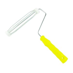 Durable Yellow Paint Roller Frame with Smooth and Even Cage Rotation