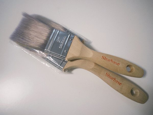 Shurbase Beaver Tail and Birch Handle Hollow Brush Bristle Paint Brush - Image 2